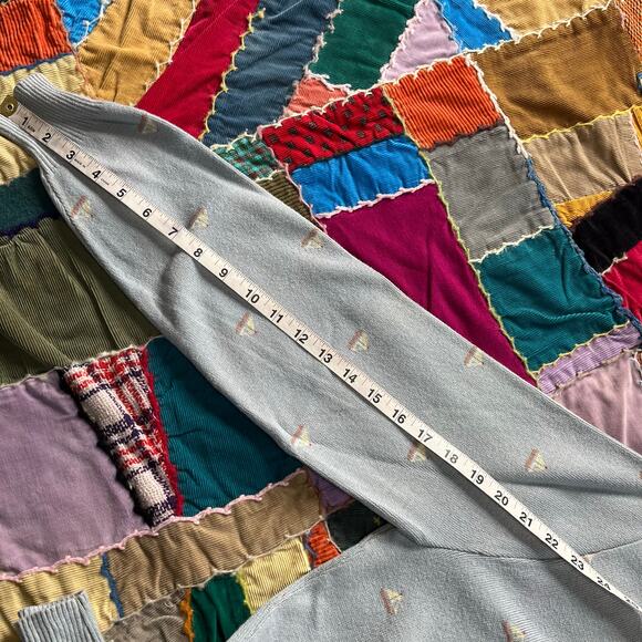 Vintage Sailboat Polka Dotted Baby Blue Sweater Medium/Large - Picture 3 of 6